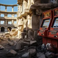 Square image of history slot machines