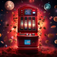 Square image of space slot machines